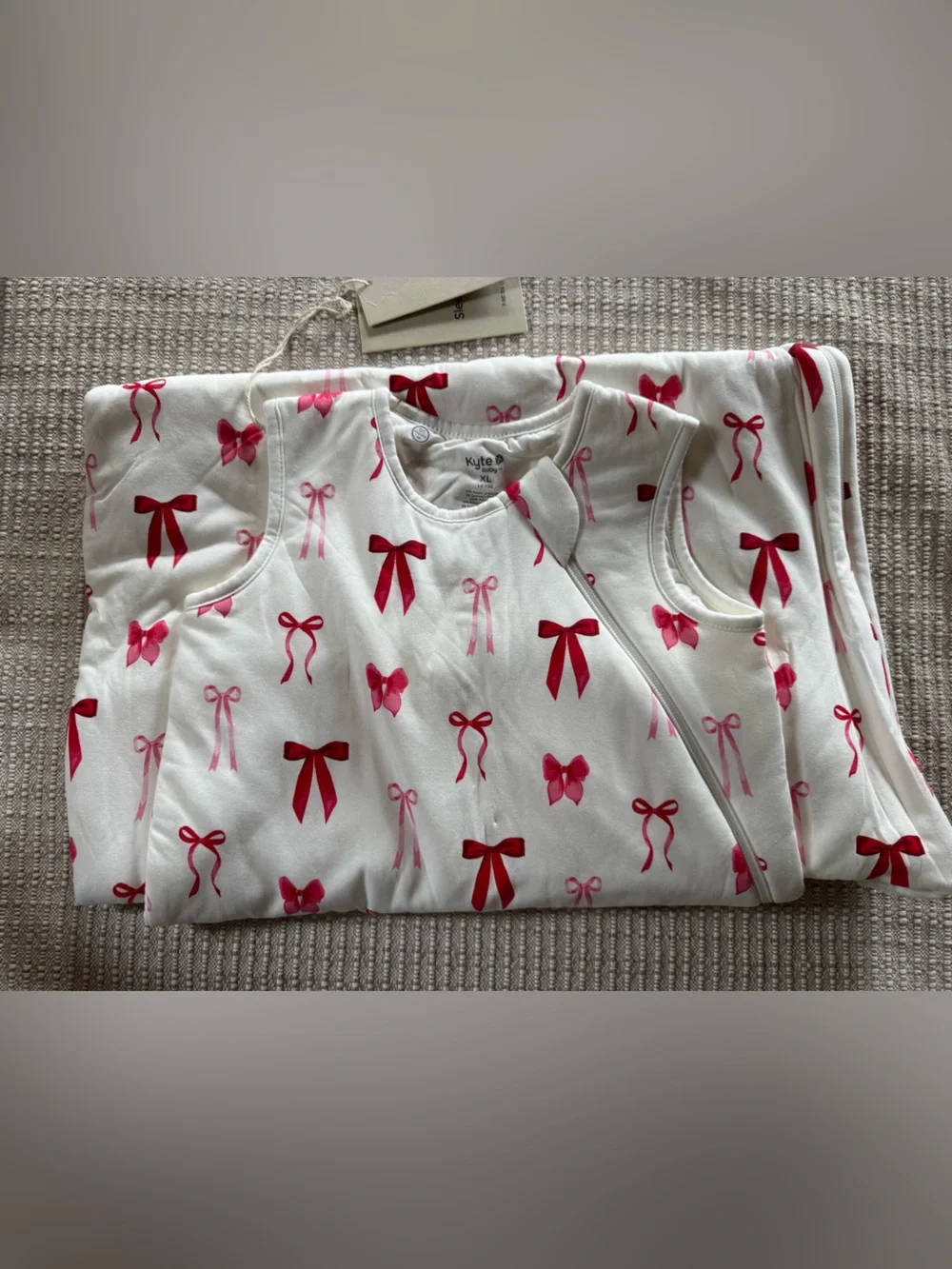 NWT Kyte BABY Sleep Sack TOG 1.0 in Small Love Bow Size XL